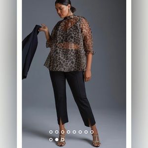 Daniel Rainn Sheer Blouse from Anthropologie - NWOT Plus 3x